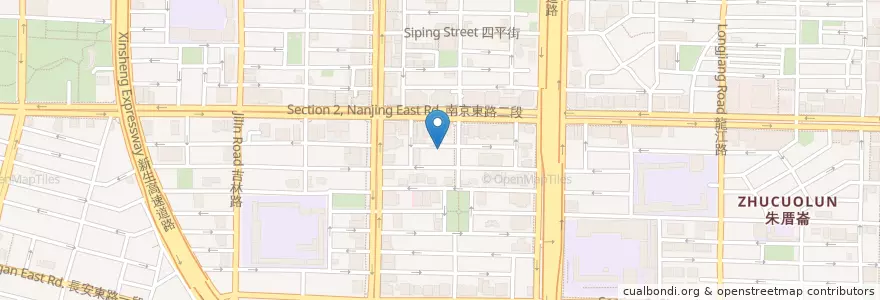 Mapa de ubicacion de 武藏大眾食堂 en 타이완, 신베이 시, 타이베이시, 중산 구.