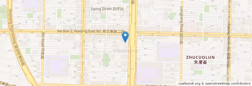 Mapa de ubicacion de 滾吧鍋物 en 臺灣, 新北市, 臺北市, 中山區.