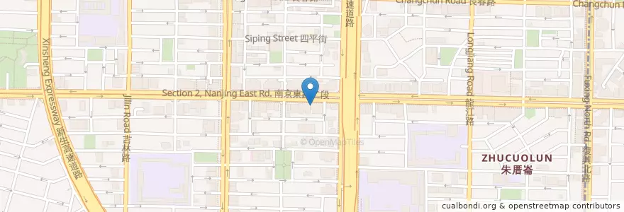 Mapa de ubicacion de 嗨蝦蝦三杯醉蝦場鍋 en 台湾, 新北市, 台北市, 中山区.