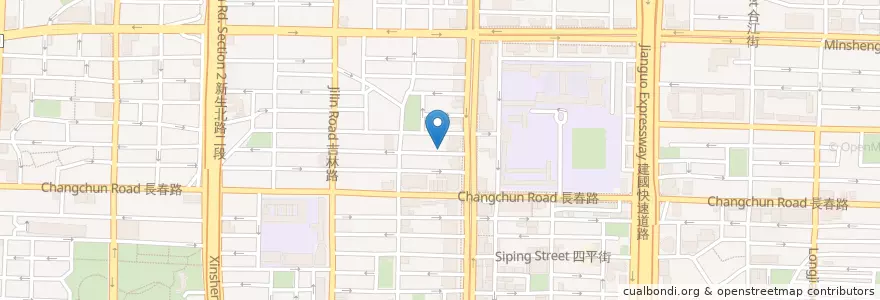Mapa de ubicacion de Joe Alley brunch en Taiwan, Neu-Taipeh, Taipeh, Zhongshan.