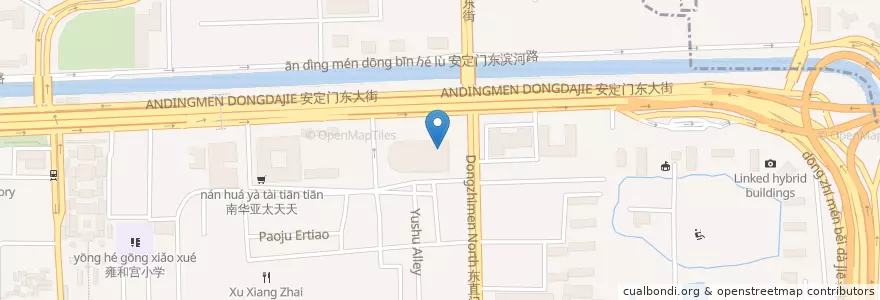 Mapa de ubicacion de 北京银行(BOB) en China, Beijing, Hebei, 东城区.