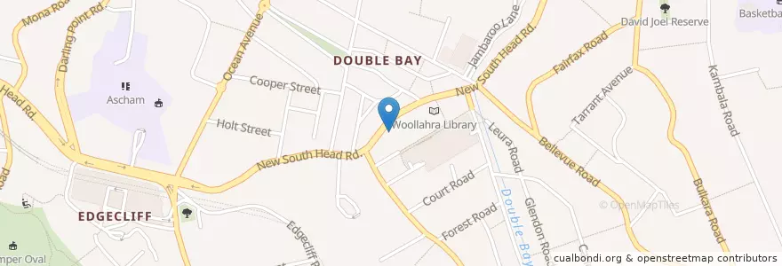Mapa de ubicacion de Vet HQ en Australië, Nieuw-Zuid-Wales, Sydney, Woollahra Municipal Council.