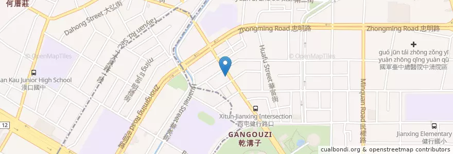 Mapa de ubicacion de 上禾骨科診所 en Tayvan, Taichung, 西區.