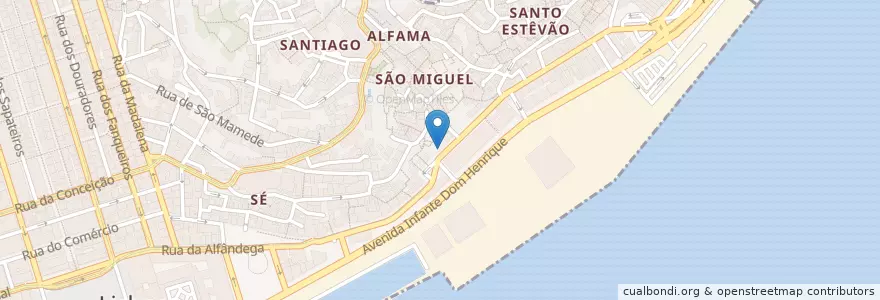 Mapa de ubicacion de Vamos ao Algarve Bar & Gourmet Shop en البرتغال, Lisboa, Grande Lisboa, لشبونة, Santa Maria Maior.