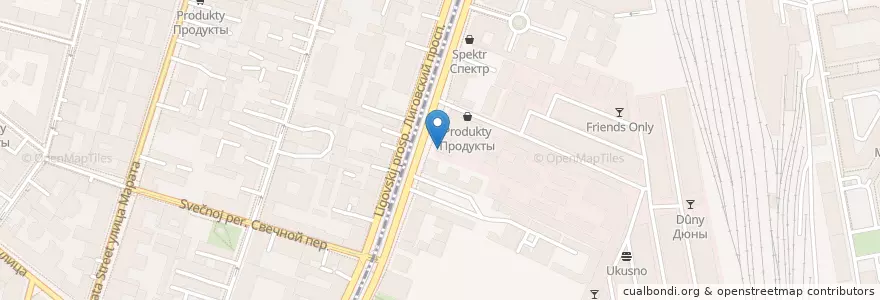Mapa de ubicacion de ЛюксАвто en Russie, District Fédéral Du Nord-Ouest, Oblast De Léningrad, Saint-Pétersbourg, Центральный Район, Округ Лиговка-Ямская.