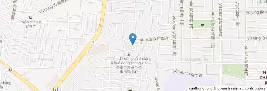 Mapa de ubicacion de 京華美食 en 臺灣, 臺南市, 東區.