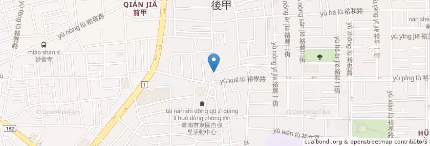 Mapa de ubicacion de 巧沛東方美 en Taiwan, Tainan, 東區.