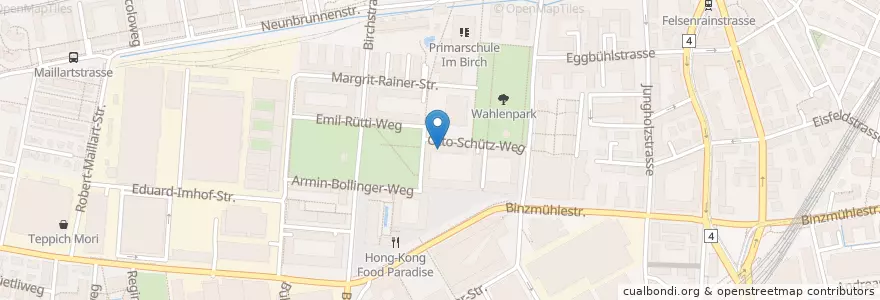 Mapa de ubicacion de Zentrum ELCH Accu en Svizzera, Zurigo, Distretto Di Zurigo, Zurigo.