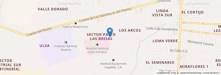 Mapa de ubicacion de Farmacia Extra en نیکاراگوئه, Departamento De Managua, Managua (Municipio).
