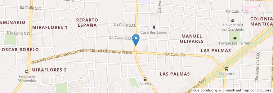 Mapa de ubicacion de Farmacia Pablo José en Nicaragua, Departamento De Managua, Managua (Municipio).