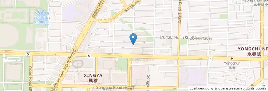 Mapa de ubicacion de 王記四神湯 en 台湾, 新北市, 台北市, 信義区.