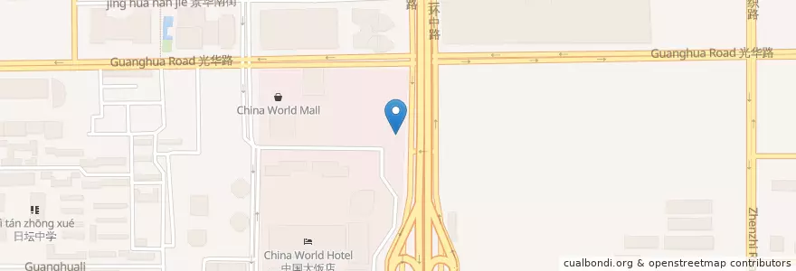 Mapa de ubicacion de Brotzeit en 中国, 北京市, 河北省, 朝阳区.