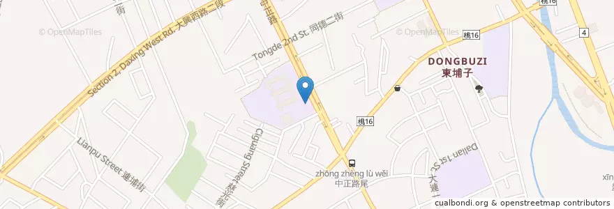 Mapa de ubicacion de 慈文國中 en Taiwán, Taoyuan, 桃園區.