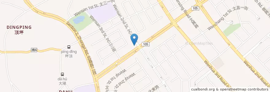 Mapa de ubicacion de 中國科技大樓 en Taiwán, Taoyuan, 龜山區.