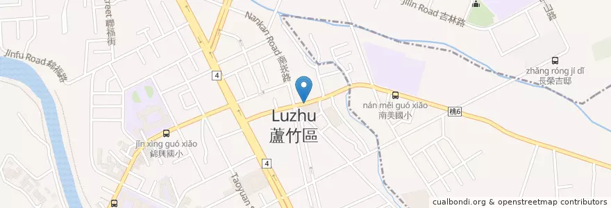 Mapa de ubicacion de 蘆竹區公所 en 타이완, 타오위안 시, 루주 구.