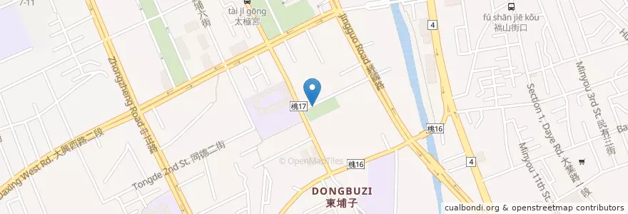 Mapa de ubicacion de 同新公園 en تایوان, 桃園市, 桃園區.