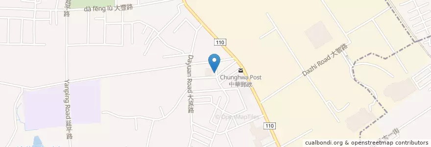 Mapa de ubicacion de 桃園市立圖書館大林分館 en 臺灣, 桃園市, 桃園區.