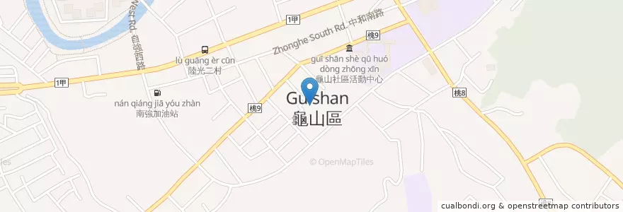 Mapa de ubicacion de 龜山區公所 en 臺灣, 桃園市, 龜山區.