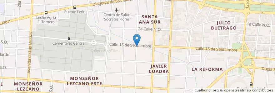 Mapa de ubicacion de Farmacia La Especialidad en نيكاراجوا, Departamento De Managua, Managua (Municipio).