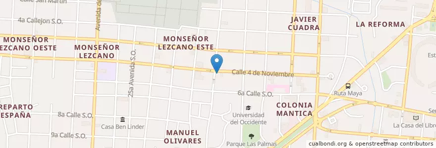 Mapa de ubicacion de Clínica y Farmacia Veterinaria El Corral. en ニカラグア, マナグア県, Managua (Municipio).