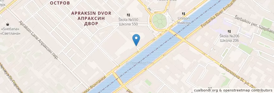 Mapa de ubicacion de Чудо мангал en Rusia, Северо-Западный Федеральный Округ, Óblast De Leningrado, San Petersburgo, Центральный Район.