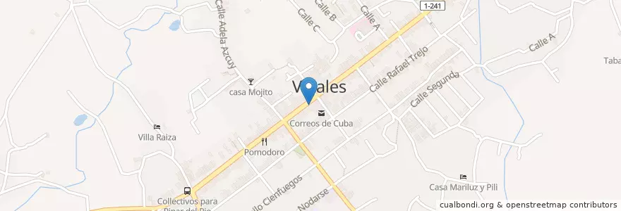 Mapa de ubicacion de Tareco's en كوبا, Pinar Del Río, Viñales.