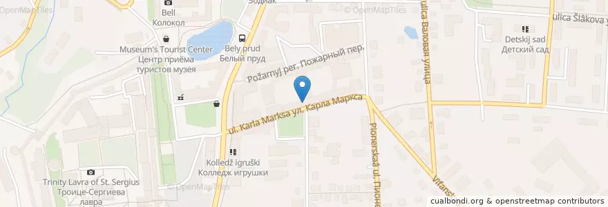 Mapa de ubicacion de Ландау en 俄罗斯/俄羅斯, Центральный Федеральный Округ, 莫斯科州, Сергиево-Посадский Городской Округ.
