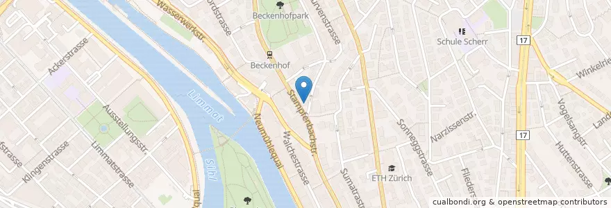 Mapa de ubicacion de Habibsons Bank Ltd. en Suisse, Zurich, District De Zurich, Zurich.