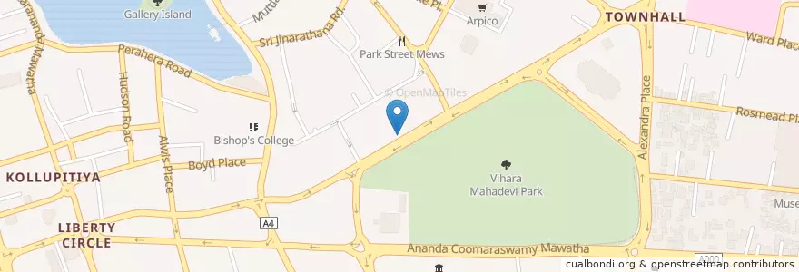 Mapa de ubicacion de Healthguard en سری‌لانکا, බස්නාහිර පළාත, කොළඹ දිස්ත්‍රික්කය, Colombo.