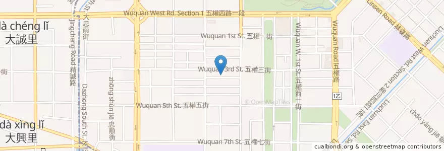Mapa de ubicacion de 花鳥川水果千層 en Taiwan, 臺中市, 西區.