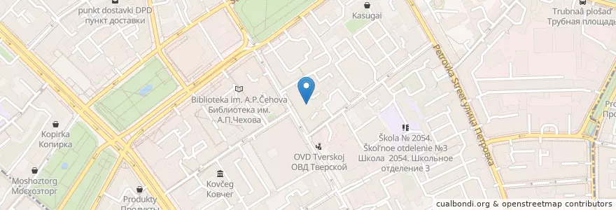Mapa de ubicacion de Neon Monkey en Rusia, Distrito Federal Central, Москва, Distrito Administrativo Central, Тверской Район.