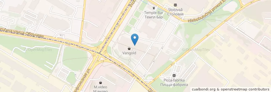 Mapa de ubicacion de Cofix en Rusia, Distrito Federal Central, Москва, Юго-Западный Административный Округ, Район Черёмушки.