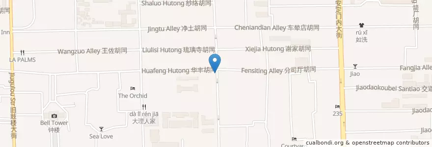 Mapa de ubicacion de Burger Counter en China, Pequim, Hebei, 东城区.