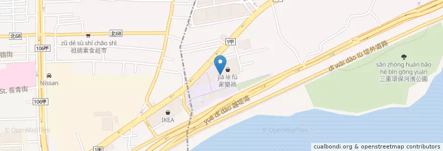 Mapa de ubicacion de 吉豚屋 en Taiwan, Nuova Taipei.