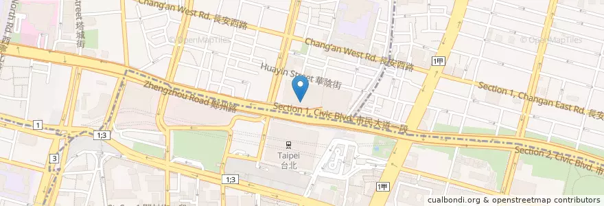 Mapa de ubicacion de 吉豚屋 en 臺灣, 新北市, 臺北市.
