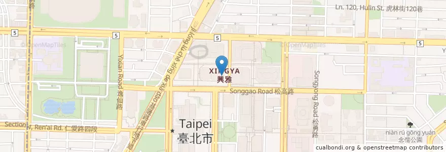 Mapa de ubicacion de 吉豚屋 en 臺灣, 新北市, 臺北市, 信義區.