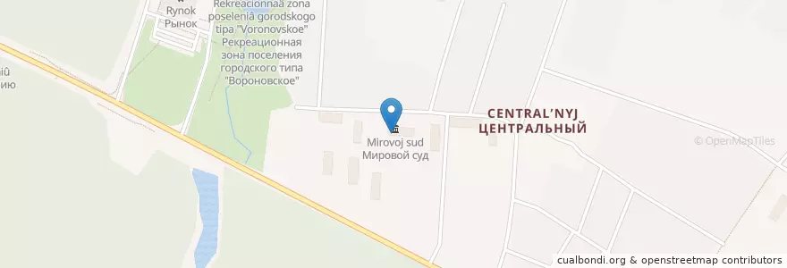 Mapa de ubicacion de Мировой суд en Rússia, Distrito Federal Central, Москва, Троицкий Административный Округ, Поселение Вороновское.