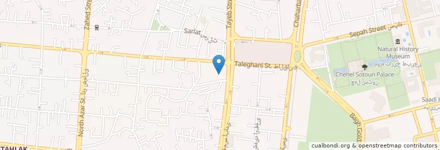 Mapa de ubicacion de بانک توسعه تعاون en ایران, استان اصفهان, شهرستان اصفهان, بخش مرکزی شهرستان اصفهان, اصفهان.