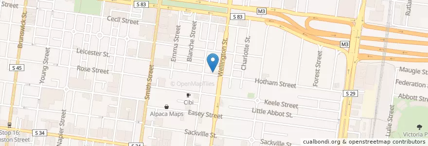Mapa de ubicacion de The Gem en 오스트레일리아, Victoria, City Of Yarra.