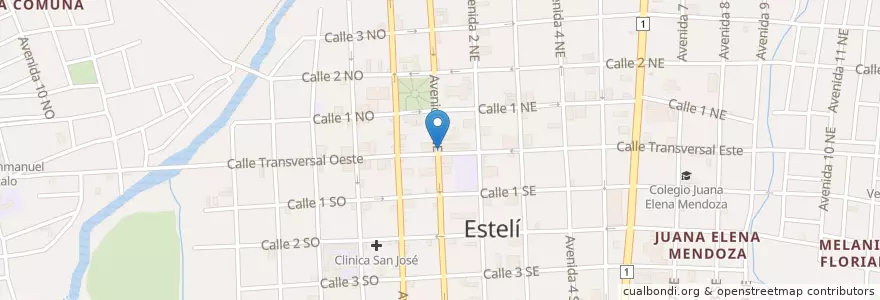 Mapa de ubicacion de Fritanga en Никарагуа, Estelí, Estelí (Municipio), Estelí.