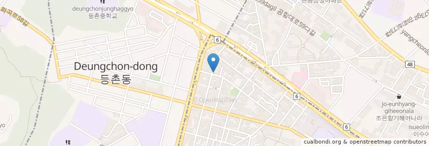 Mapa de ubicacion de BBQ Chicken&beer en Corea Del Sud, Seul, 양천구, 목3동.
