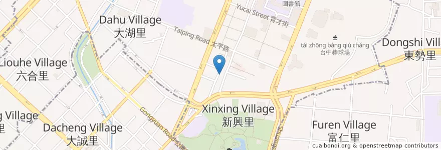 Mapa de ubicacion de Swag拾瓦 en Taïwan, Taichung.