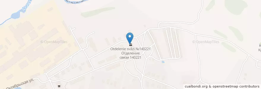 Mapa de ubicacion de Отделение связи №140221 en Rusland, Centraal Federaal District, Oblast Moskou, Городской Округ Воскресенск.