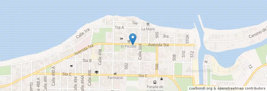 Mapa de ubicacion de Piccolo en کوبا, La Habana, Habana Del Este.