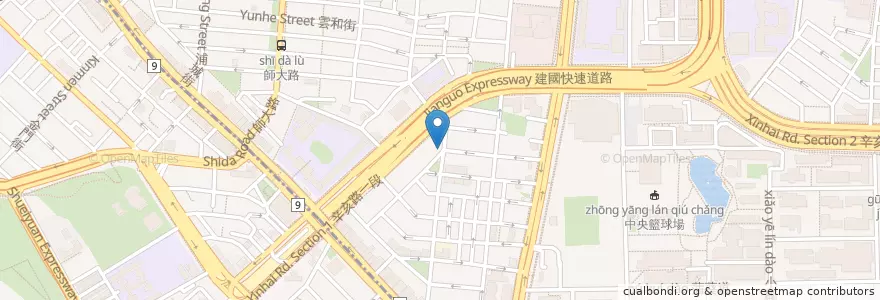 Mapa de ubicacion de Pica Pica Cafe en Taiwan, Neu-Taipeh, Taipeh, Da’An.