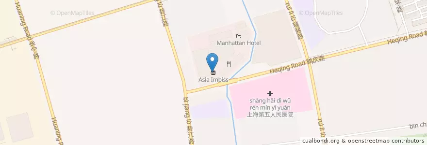 Mapa de ubicacion de Asia Imbiss en Chine, Shanghai, District De Minhang.
