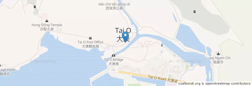 Mapa de ubicacion de 大澳小食 en Китай, Гонконг, Гуандун, Новые Территории, 離島區 Islands District.
