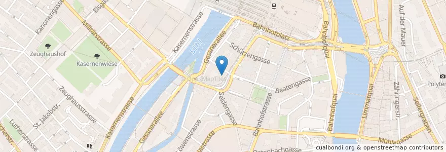 Mapa de ubicacion de UBS Bancomat en Suisse, Zurich, District De Zurich, Zurich.