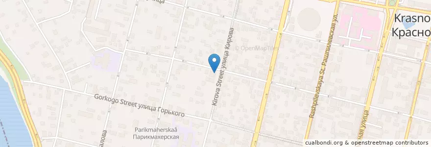 Mapa de ubicacion de Пицца-Лав en Russia, South Federal District, Krasnodar Krai, Krasnodar Municipality.