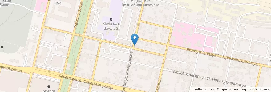 Mapa de ubicacion de Пивница en Rusia, Южный Федеральный Округ, Krai De Krasnodar, Городской Округ Краснодар.